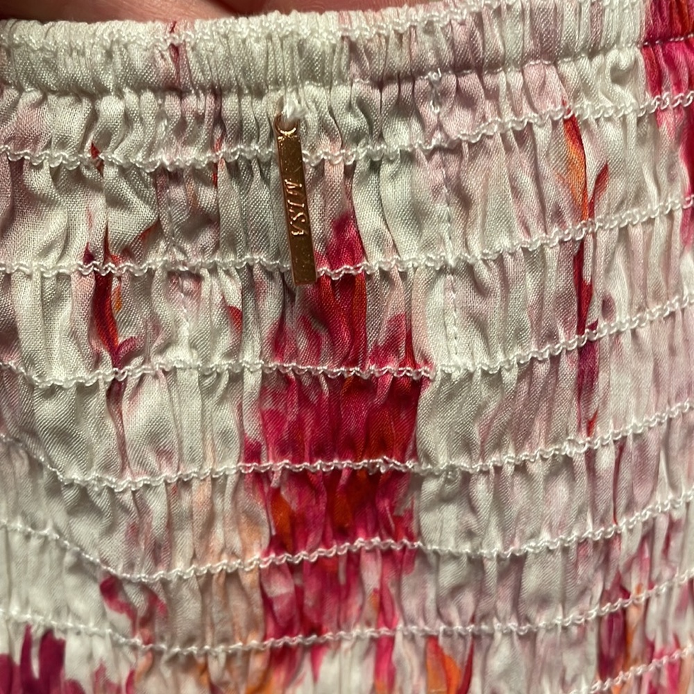 NWT Misa Los Angeles Dina Shirred Ruffle Mini Dress - Picture 10 of 12